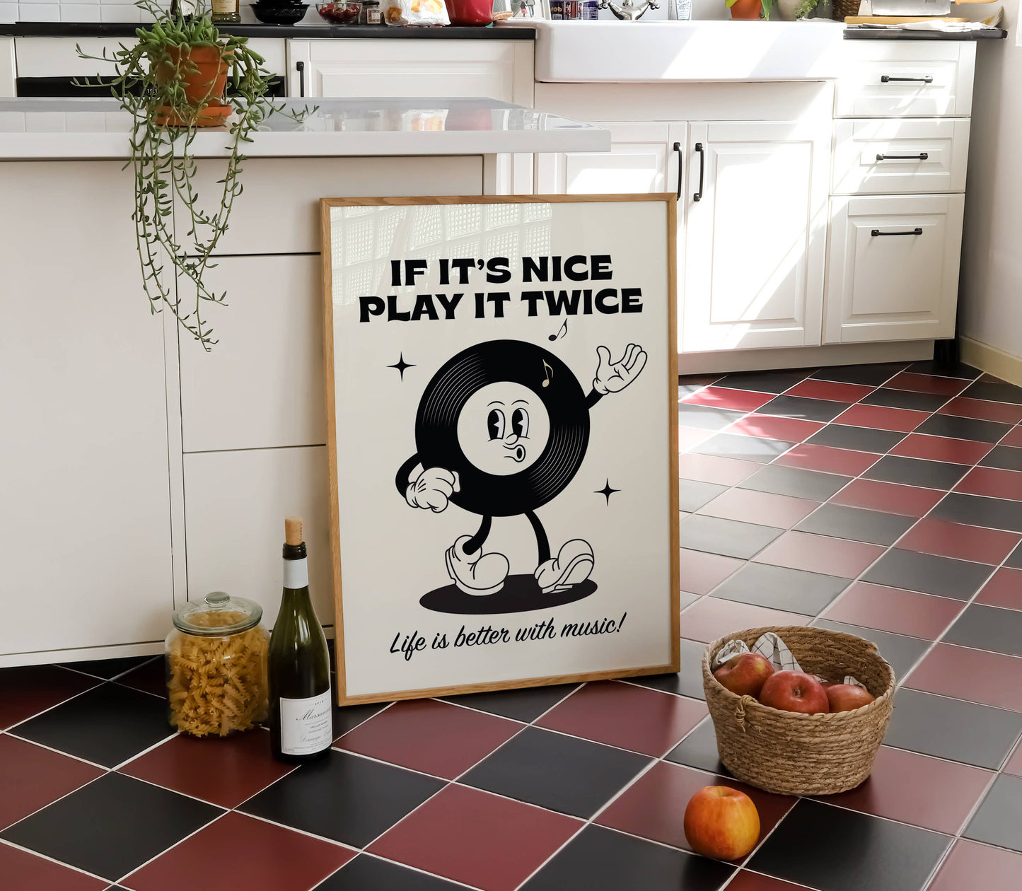 If It's Nice Play it Twice Retro Print