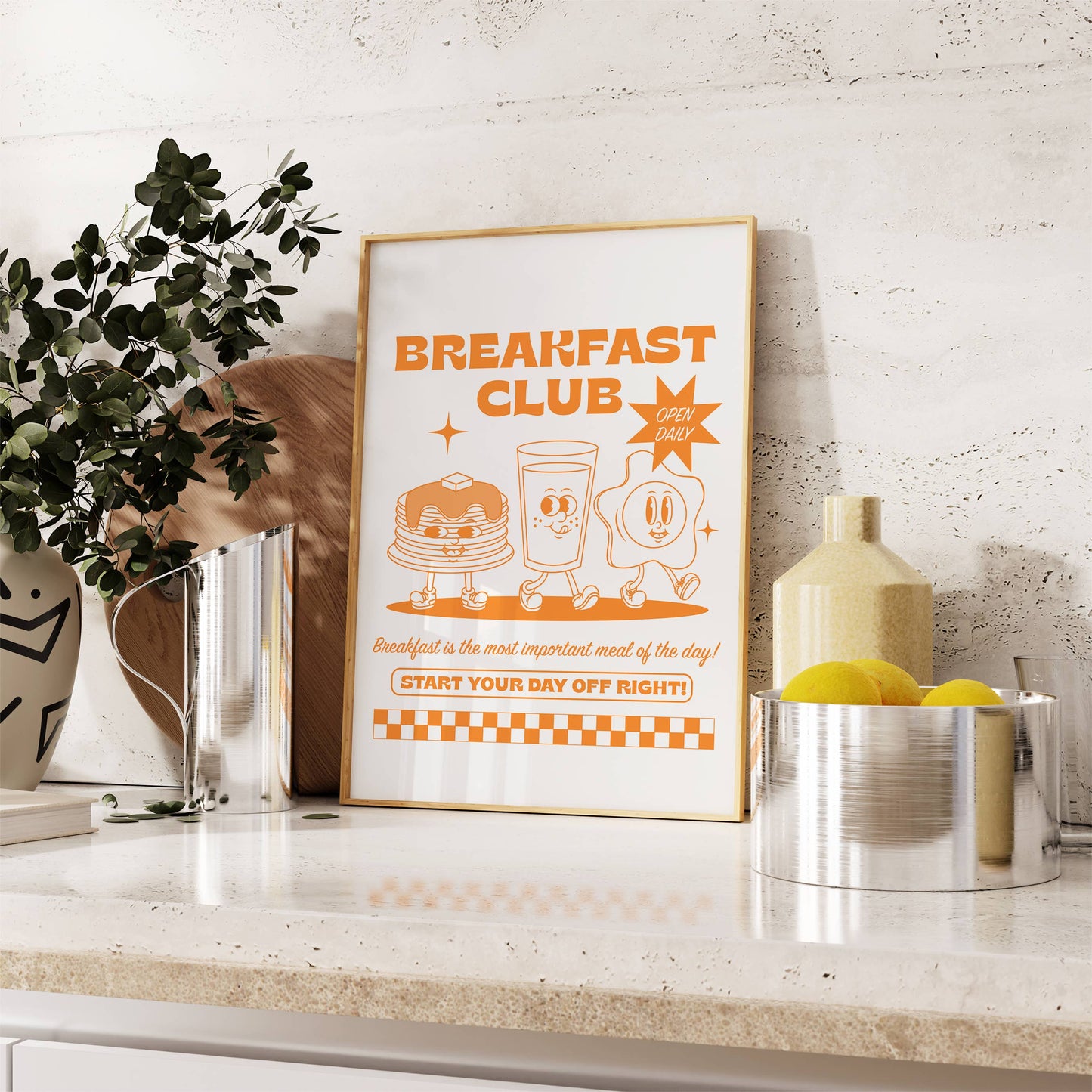 Breakfast Club Retro Art Print