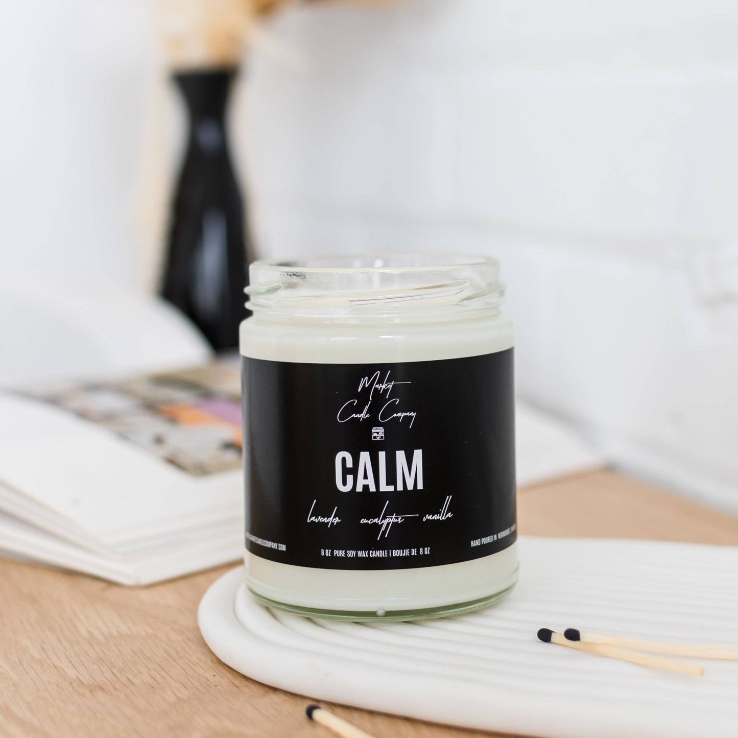 Calm 8oz Soy Wax Candle