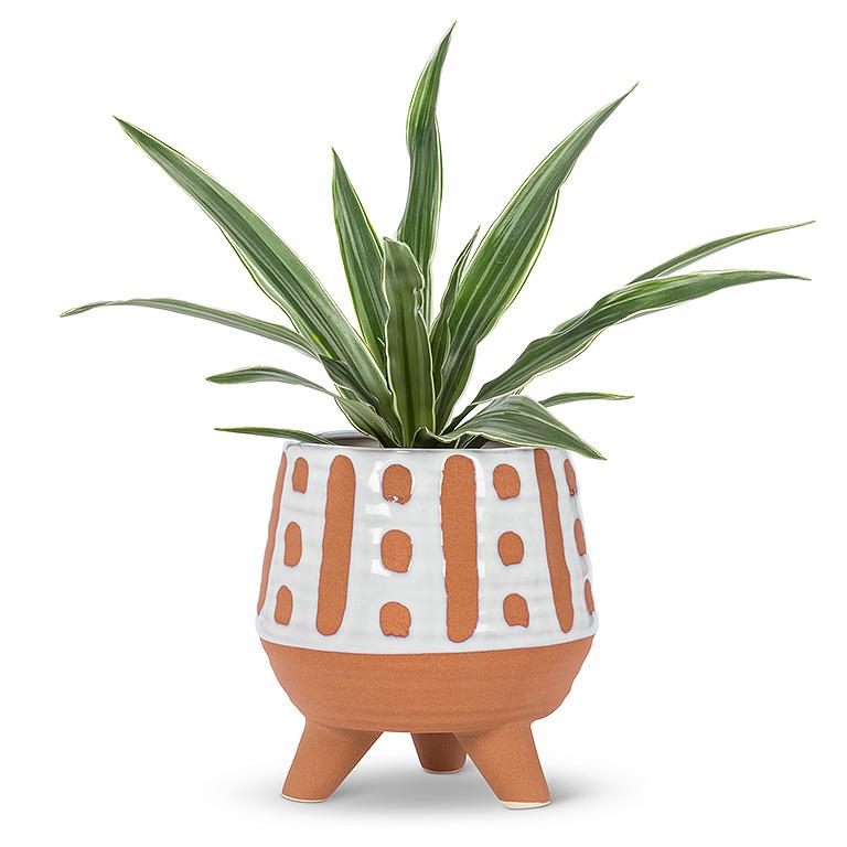 Dot + Dash Tripod Planter