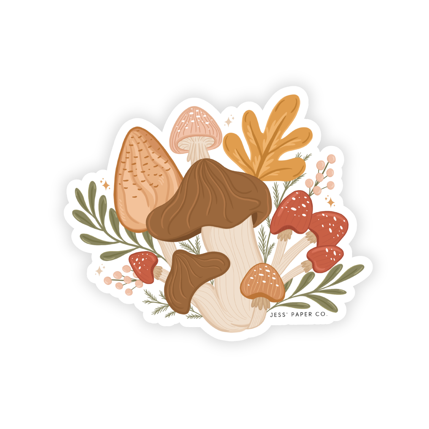 Wild Mushroom Sticker