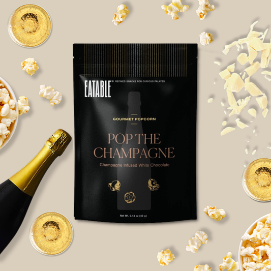 Mini Pop the Champagne - Gourmet  White Chocolate Popcorn