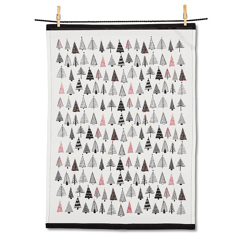 Modern Trees Tea Towel