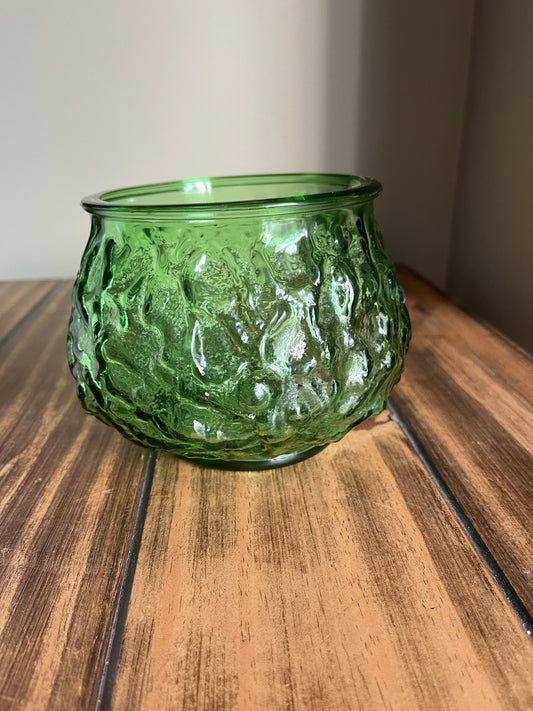 Vintage EO Brody Crinkle Glass Bowl