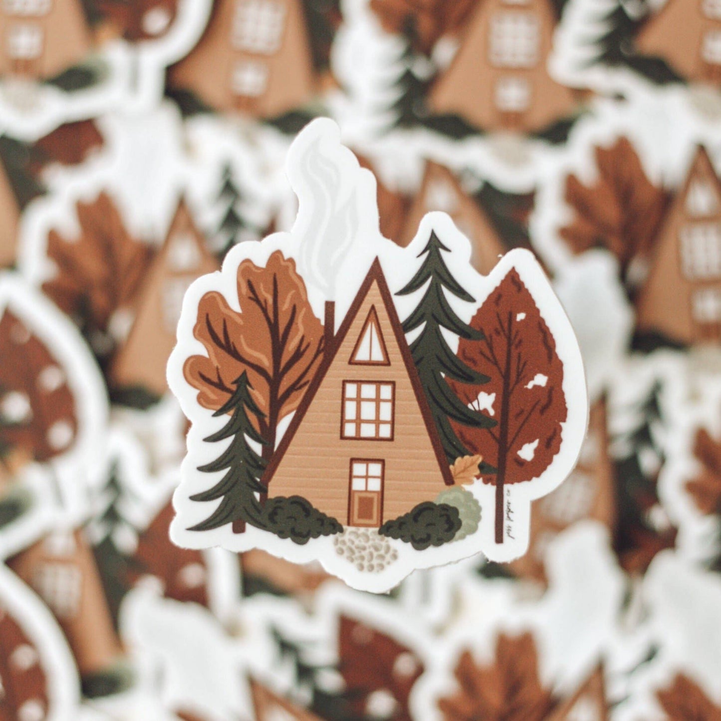 Fall Cabin Sticker