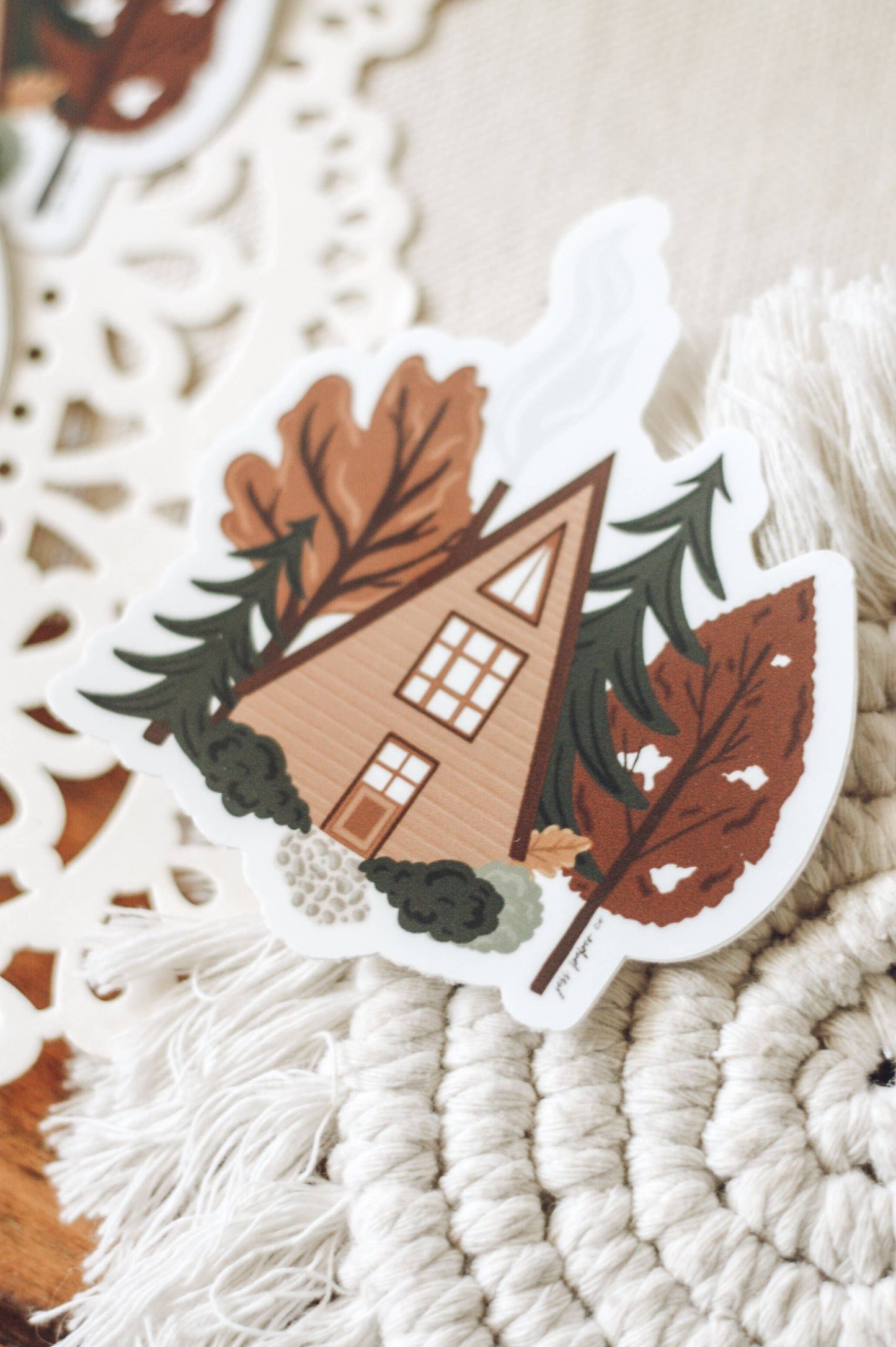 Fall Cabin Sticker