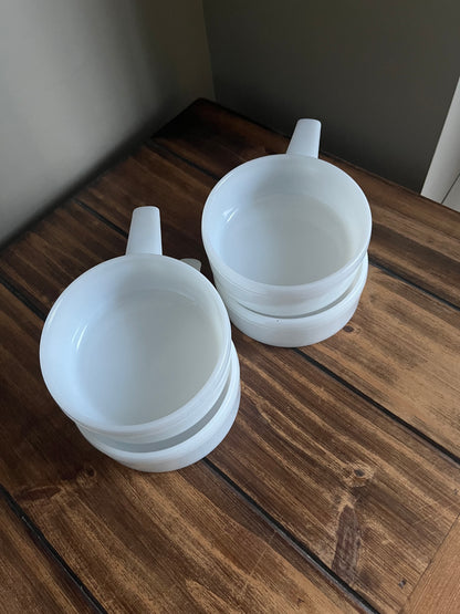 Vintage Milk Glass Ovenware - Set of 2