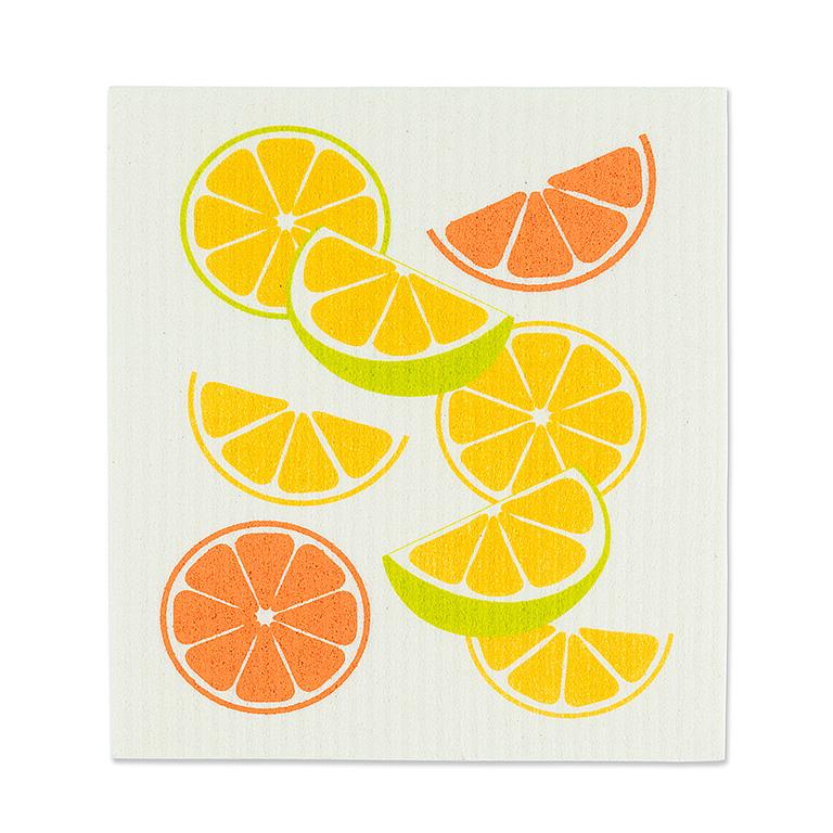 Citrus Swedish Dishcloths - Set of 2