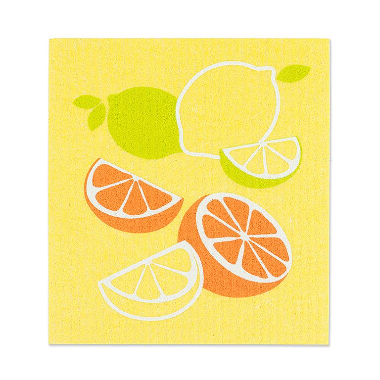 Citrus Swedish Dishcloths - Set of 2