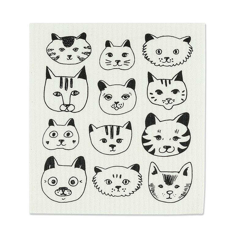 Kitty Swedish Dishcloth Set