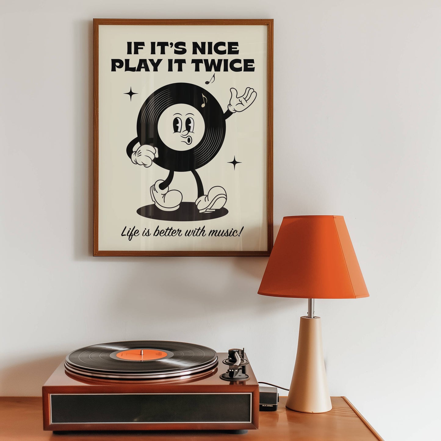 If It's Nice Play it Twice Retro Print