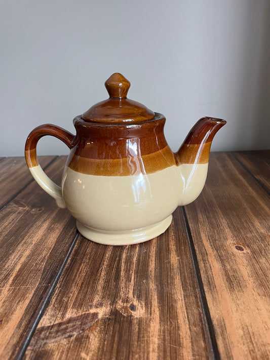 Vintage Tri Colour Teapot