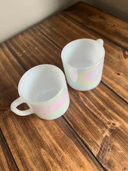 Vintage Federal Glass Iridescent Mug