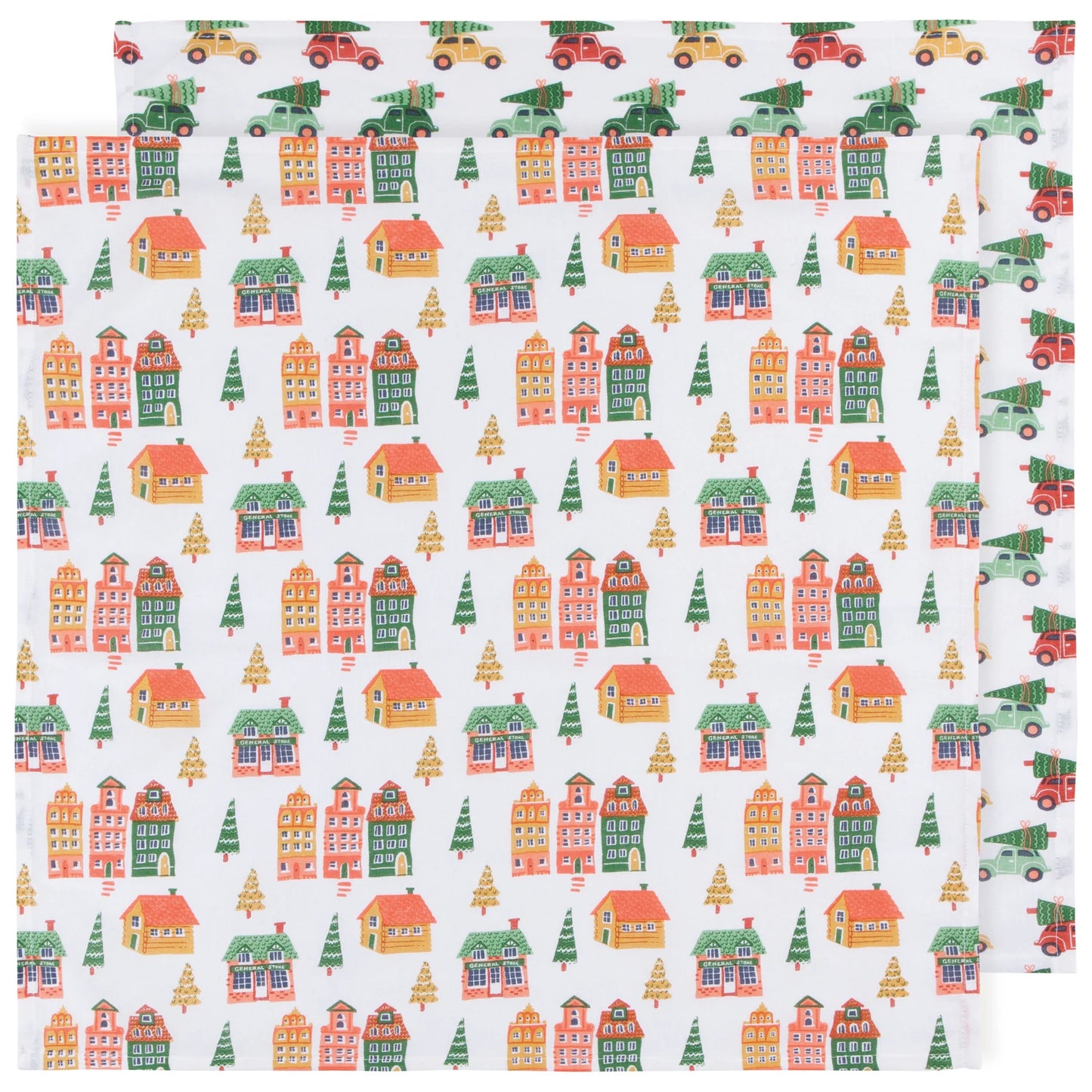 Candy Cane Lane Floursack Tea Towels - Set of 2