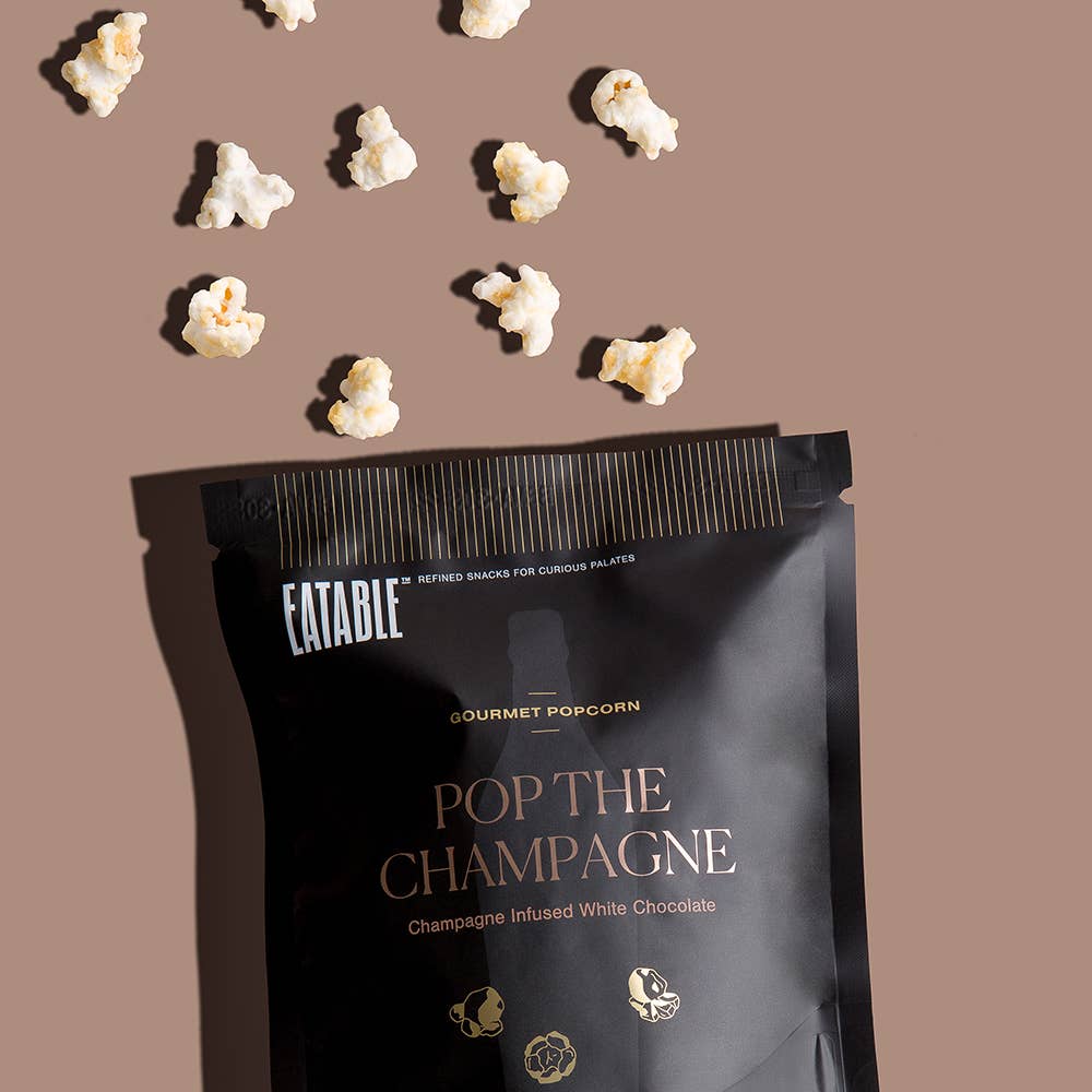 Mini Pop the Champagne - Gourmet  White Chocolate Popcorn