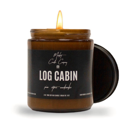 Log Cabin 8oz Soy Wax Candle