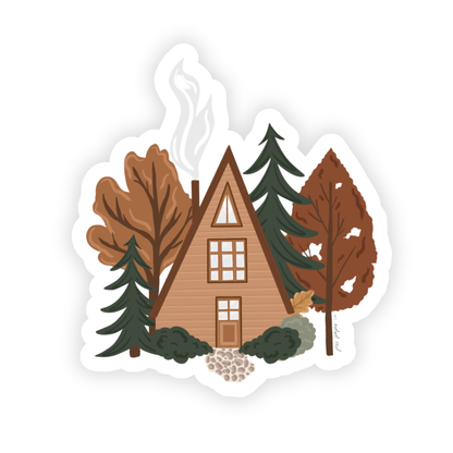 Fall Cabin Sticker