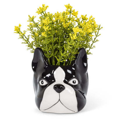 Boston Terrier Planter