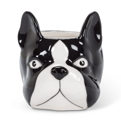 Boston Terrier Planter