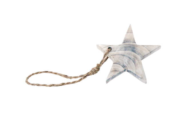 Wooden Star Ornament